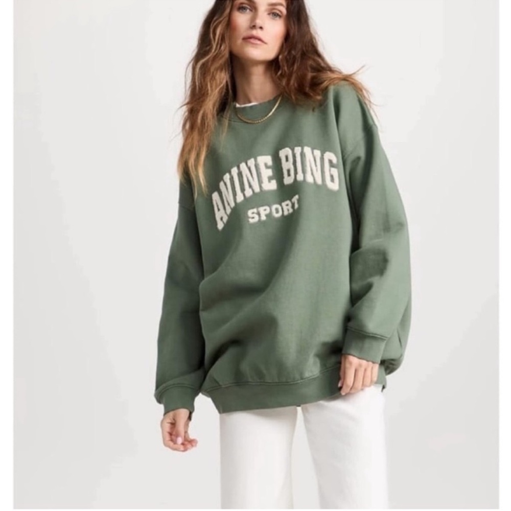 Anine Bing Tyler Sweatshirt Artichoke Size XL